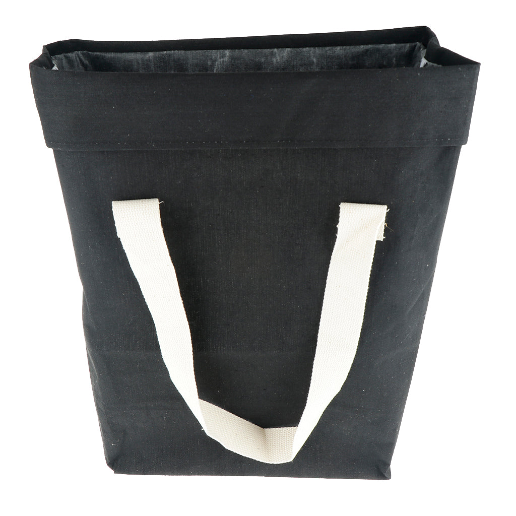 Cloth Storage Bag Handbag Laundry Basket Organizer Bin 40x50cm Black