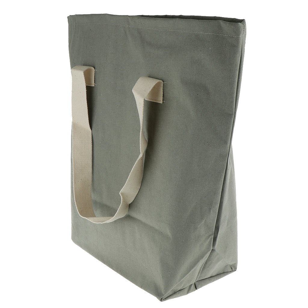 Cloth Storage Bag Handbag Laundry Basket Organizer Bin 40x50cm Grey