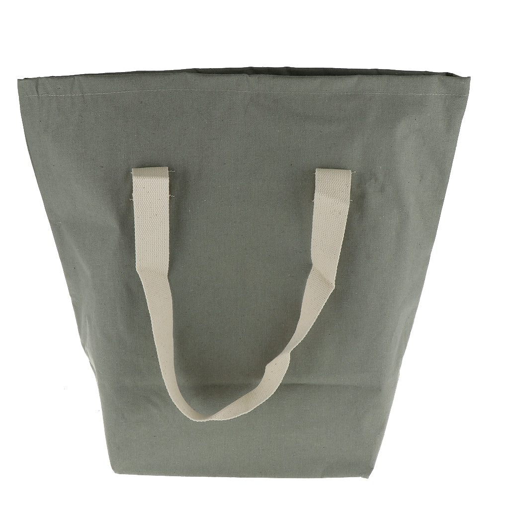 Cloth Storage Bag Handbag Laundry Basket Organizer Bin 40x50cm Grey