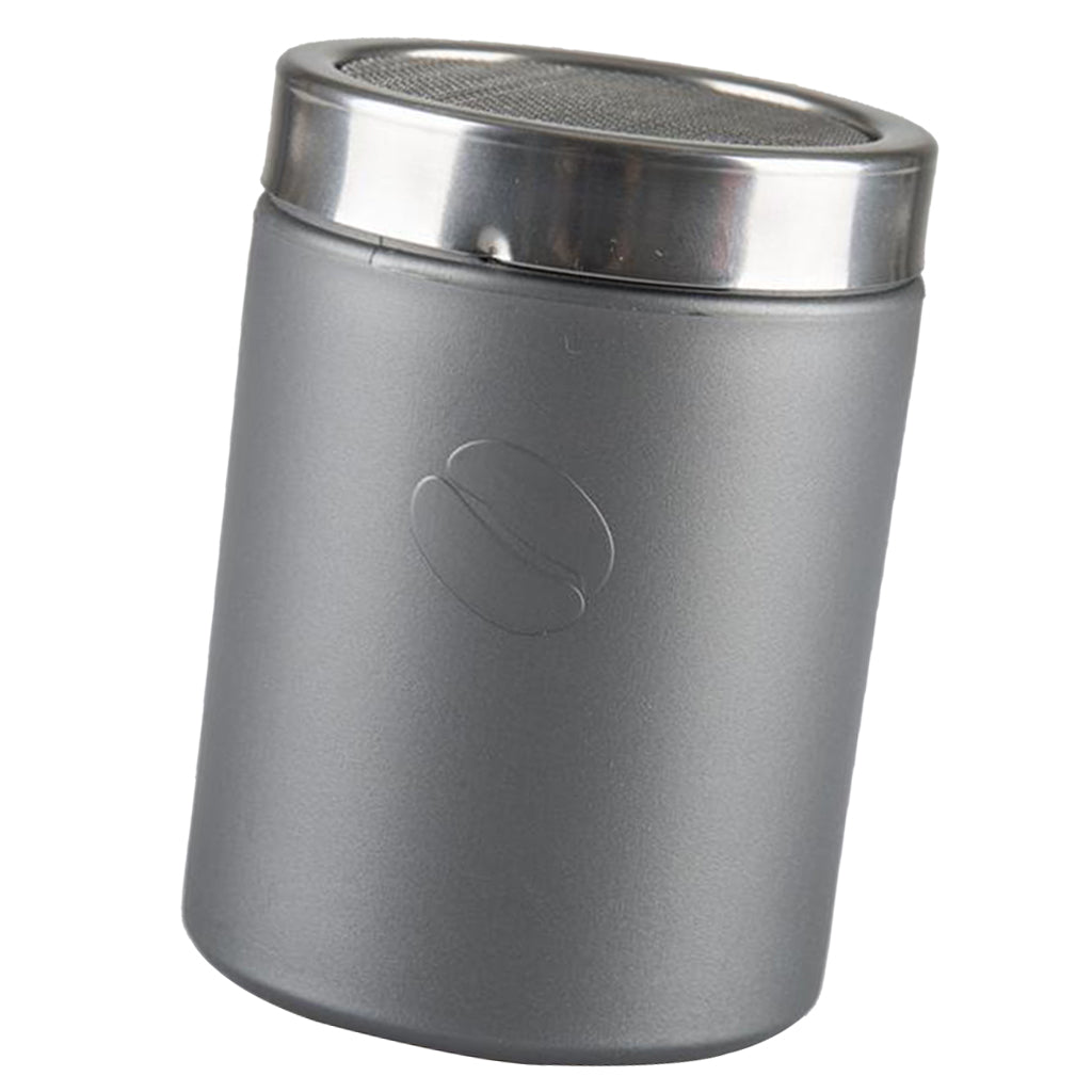 Stainless Steel Chocolate Cocoa Flour Shaker Icing Sugar Powder Gray