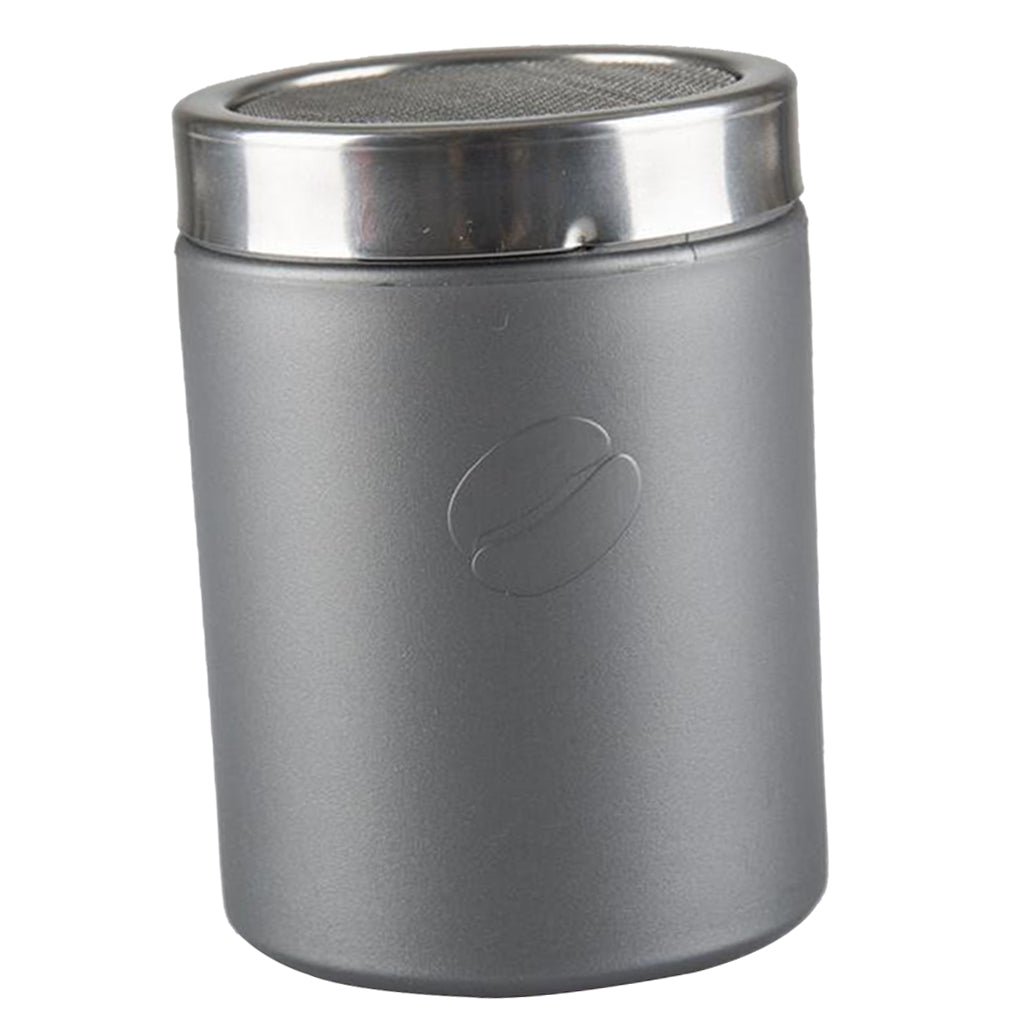 Stainless Steel Chocolate Cocoa Flour Shaker Icing Sugar Powder Gray