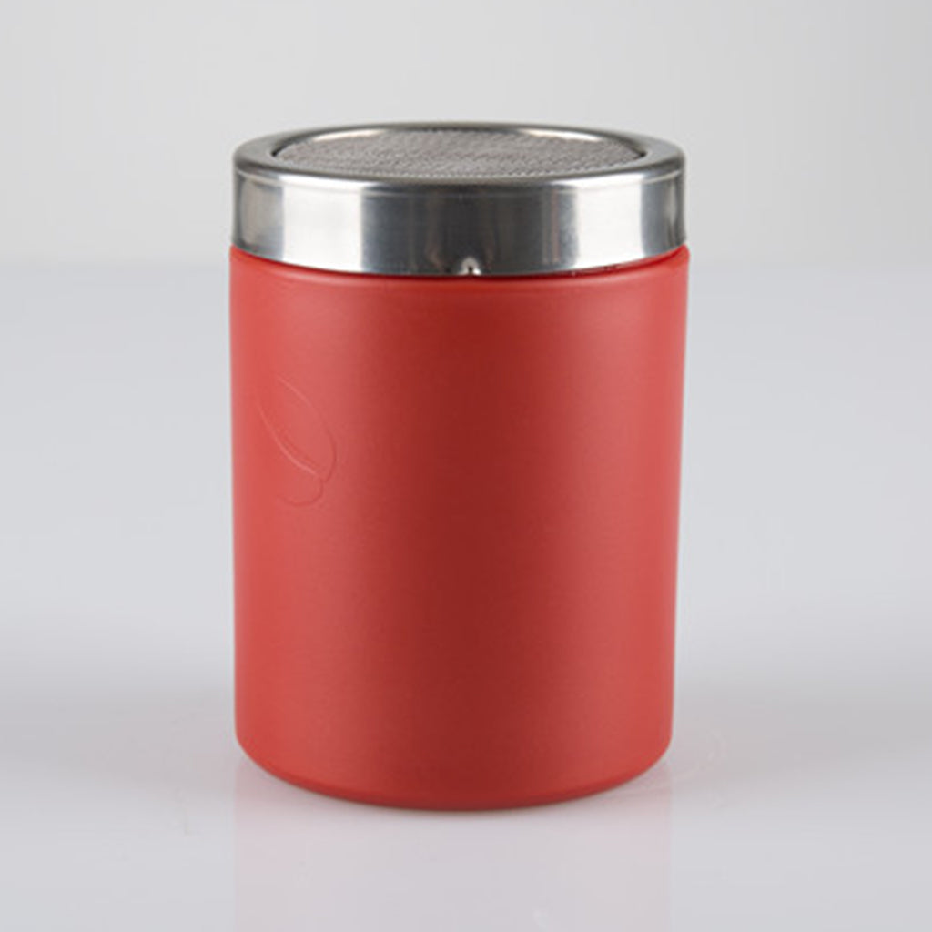 Stainless Steel Chocolate Cocoa Flour Shaker Icing Sugar Powder Red