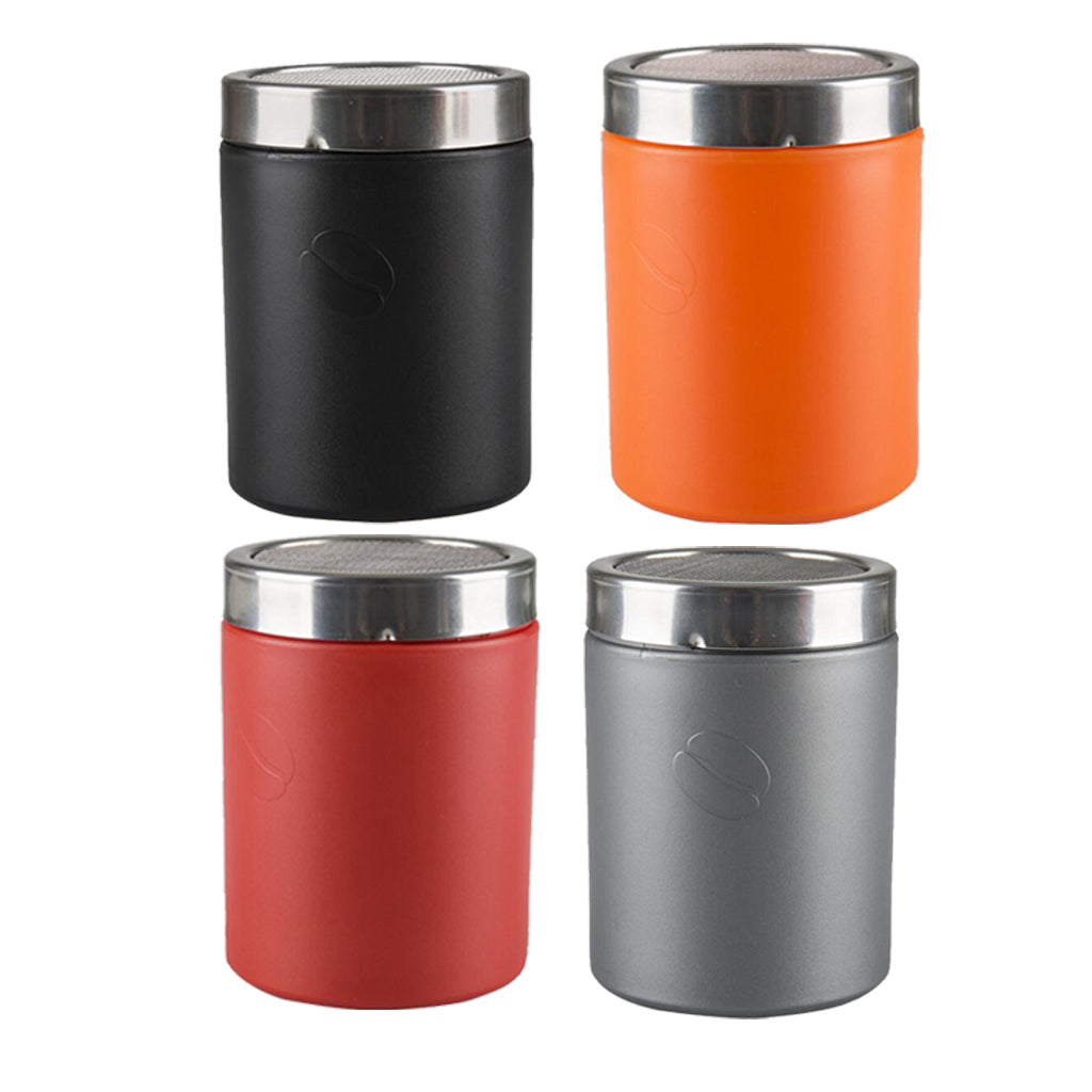 Stainless Steel Chocolate Cocoa Flour Shaker Icing Sugar Powder Red