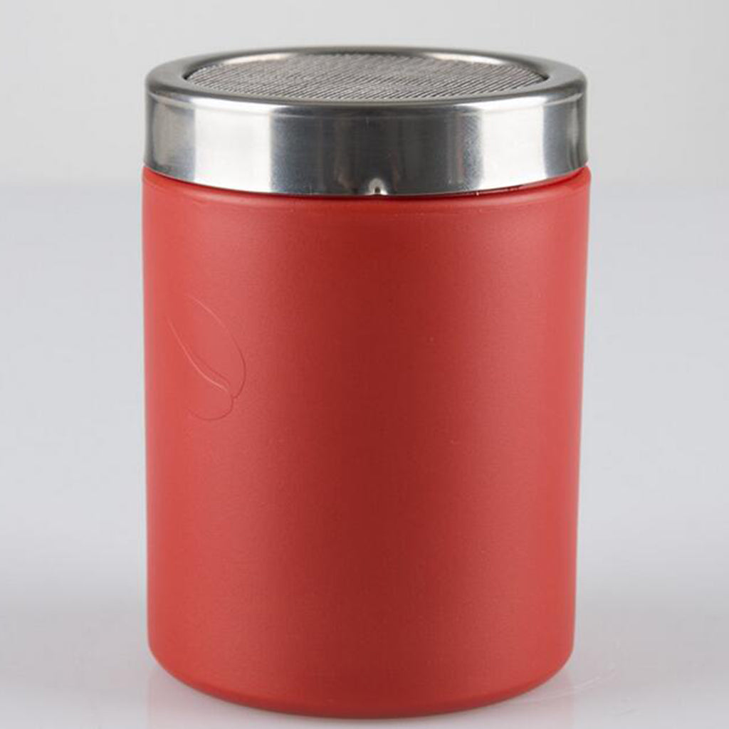 Stainless Steel Chocolate Cocoa Flour Shaker Icing Sugar Powder Red