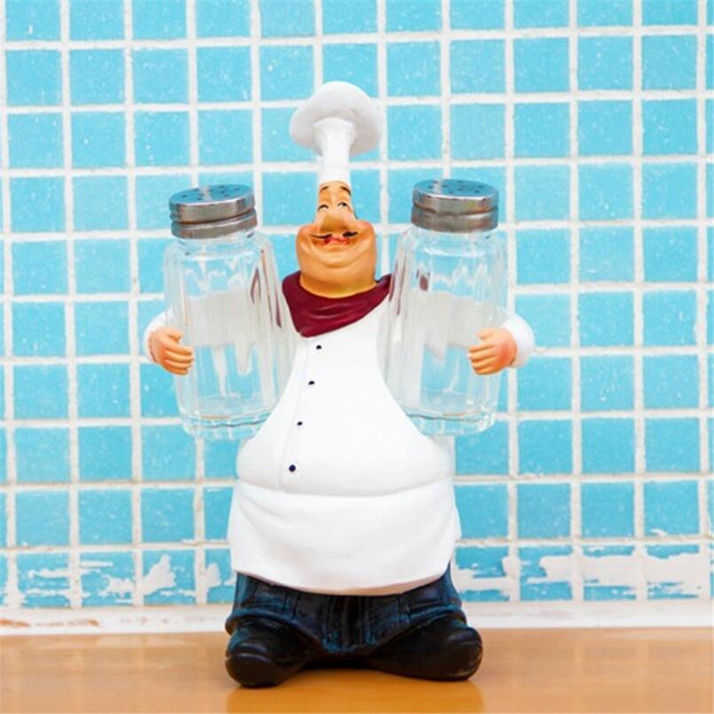 Italian Chef Figurines Kitchen Decoration Resin Cook Shape Ornament  Style-1