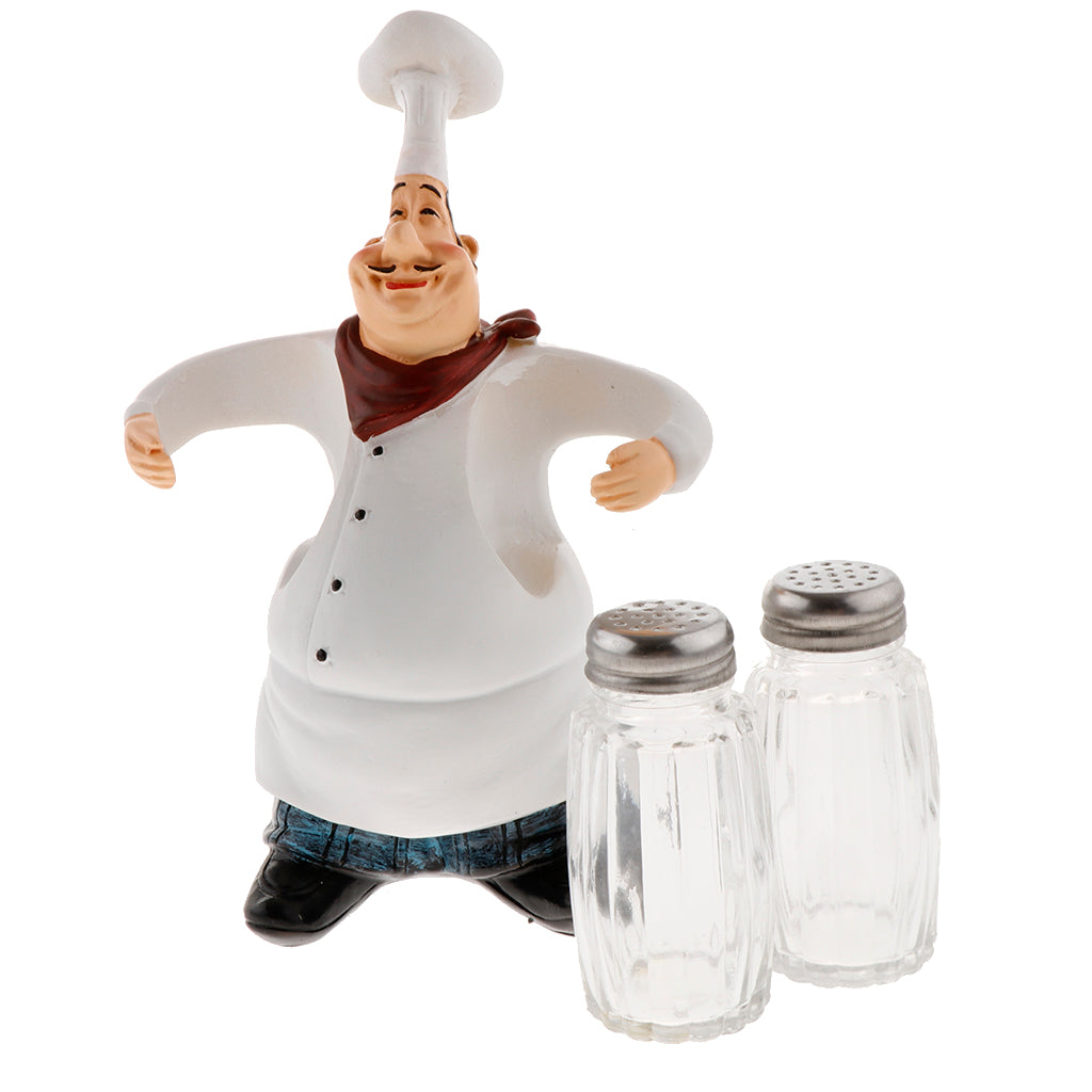 Italian Chef Figurines Kitchen Decoration Resin Cook Shape Ornament  Style-1