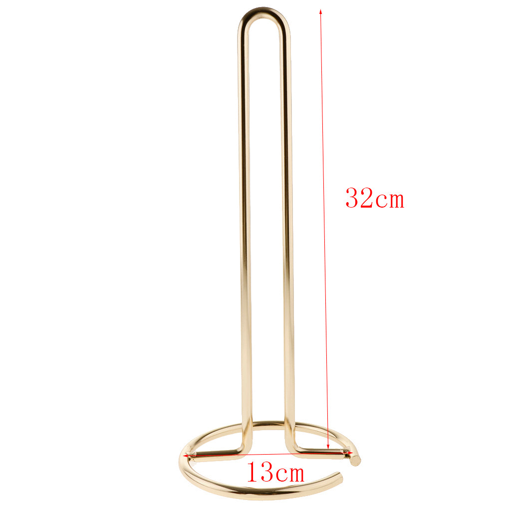 Nordic Style Toilet Paper Holder Free Standing Tissue Roll Paper Stand Golden