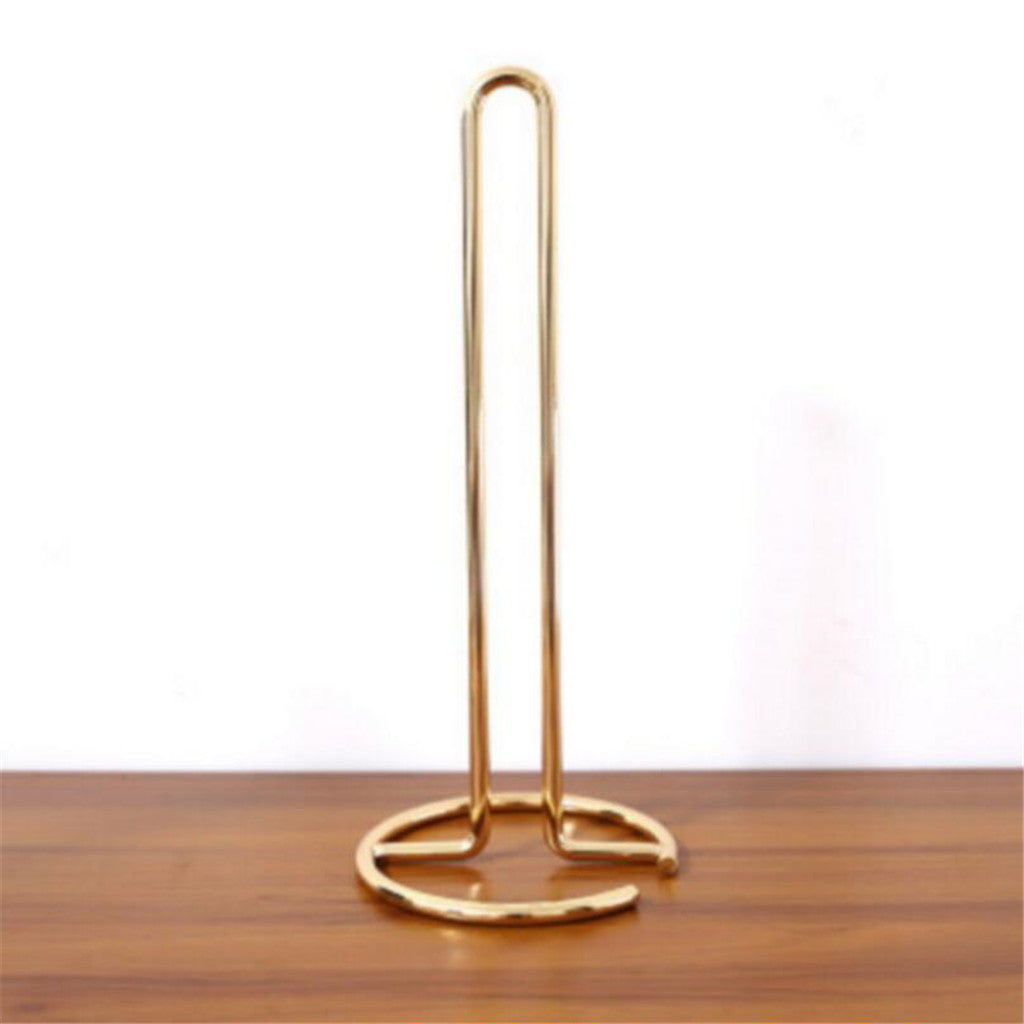 Nordic Style Toilet Paper Holder Free Standing Tissue Roll Paper Stand Golden