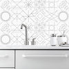 Adhesive Tile Mosaic Decal Kitchen Line Wall Stickers I