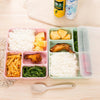 Food Container Lunchbox Bento Box Lunch Container 4-Compartment Pink