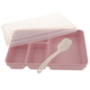 Food Container Lunchbox Bento Box Lunch Container 4-Compartment Pink