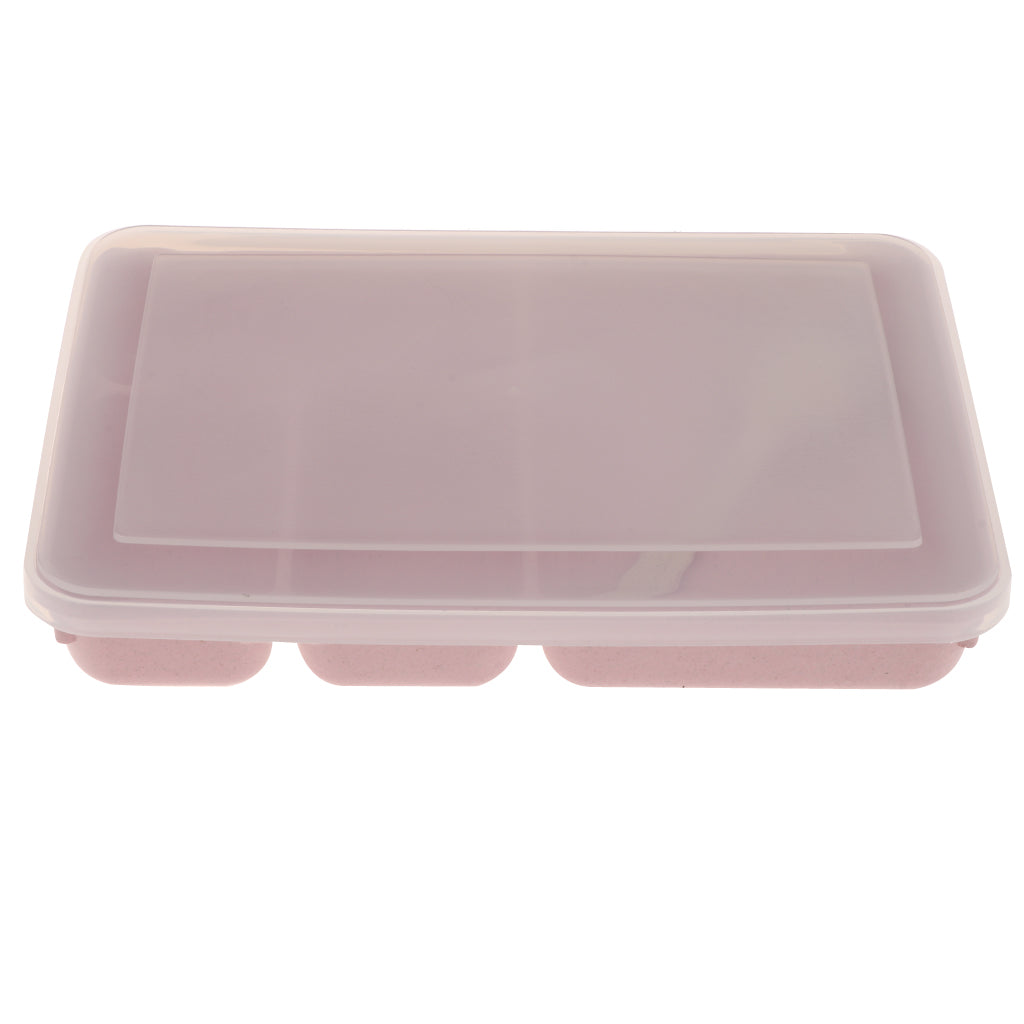 Food Container Lunchbox Bento Box Lunch Container 4-Compartment Pink