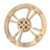 Wooden Gear Wall Art Industrial Style Shabby Chic Wall Decor 32cm Gold