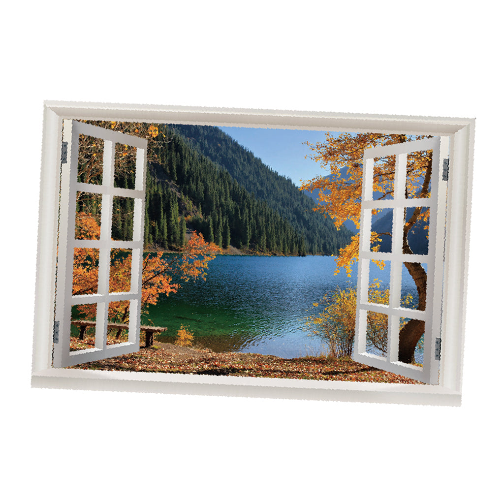 3D Window View Scenery Wall Stickers Vinyl Art Mural Decal Home Room Decor D