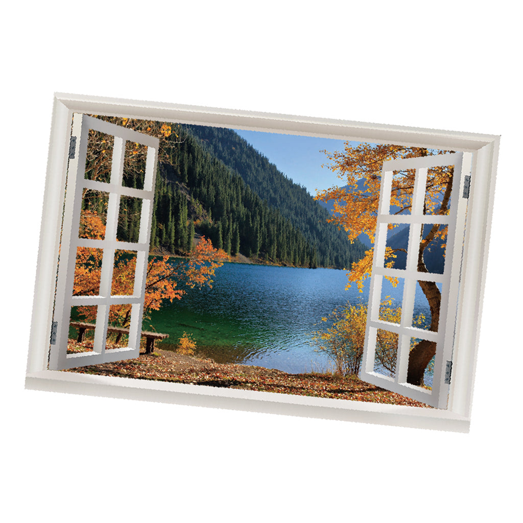 3D Window View Scenery Wall Stickers Vinyl Art Mural Decal Home Room Decor D