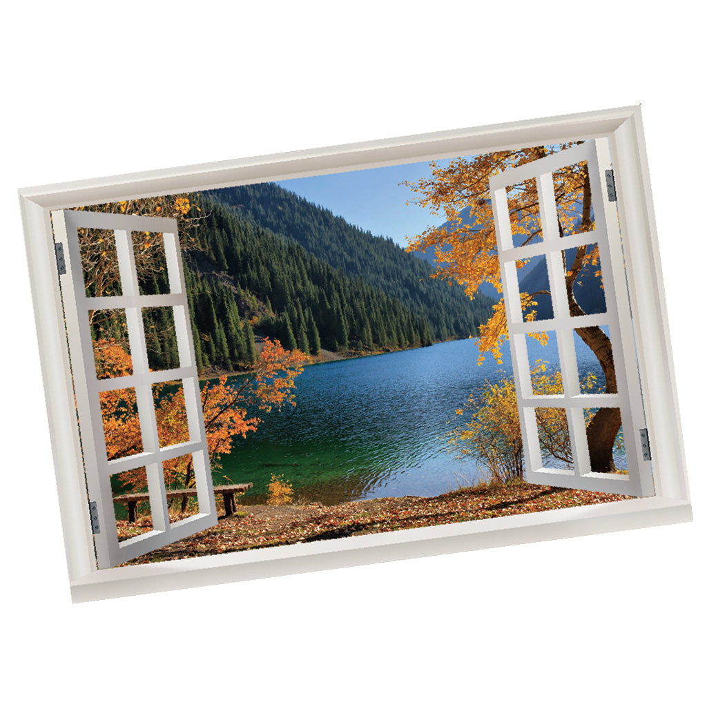 3D Window View Scenery Wall Stickers Vinyl Art Mural Decal Home Room Decor D