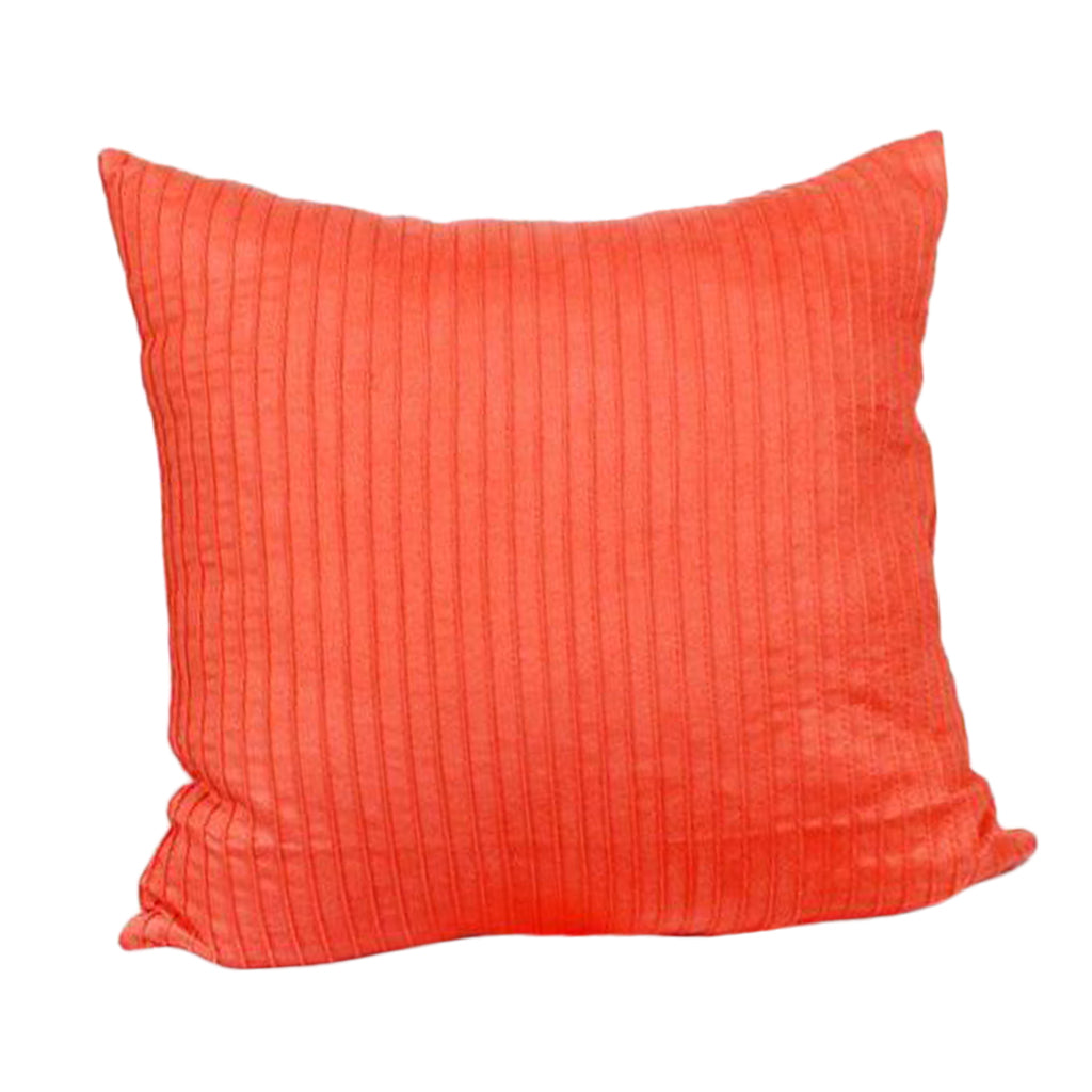 Suede Square Throw Pillow Case Sofa Bed Waist Cushion Cover Orange 60cm