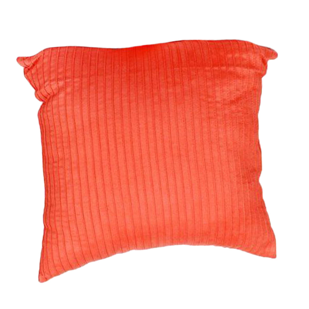 Suede Square Throw Pillow Case Sofa Bed Waist Cushion Cover Orange 60cm