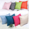 Suede Square Throw Pillow Case Sofa Bed Waist Cushion Cover Orange 60cm