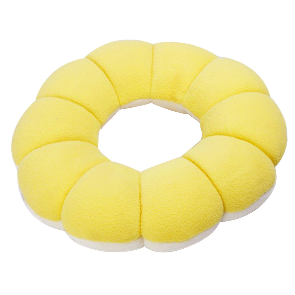 Creative Donuts Lovely Sun Flower Shaped Donut Ring Seat Cushion Yellow