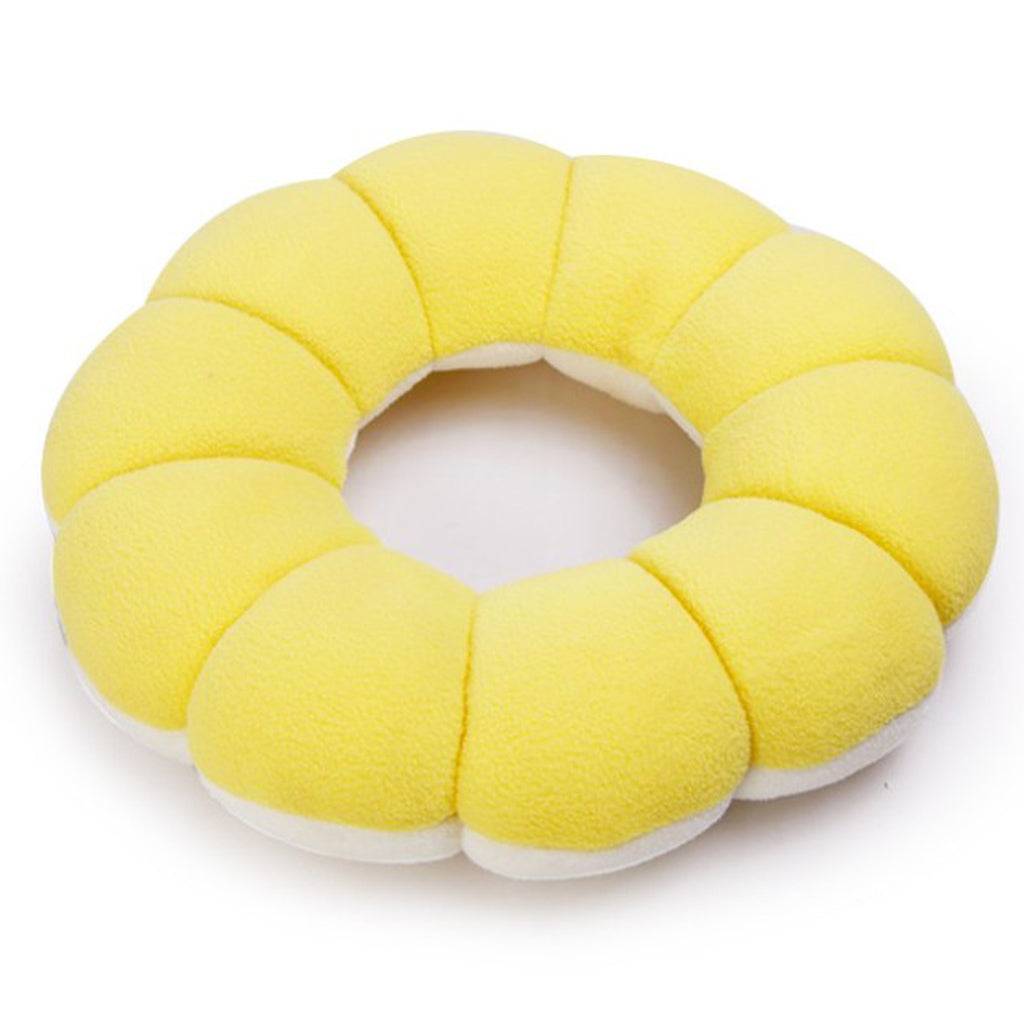 Creative Donuts Lovely Sun Flower Shaped Donut Ring Seat Cushion Yellow