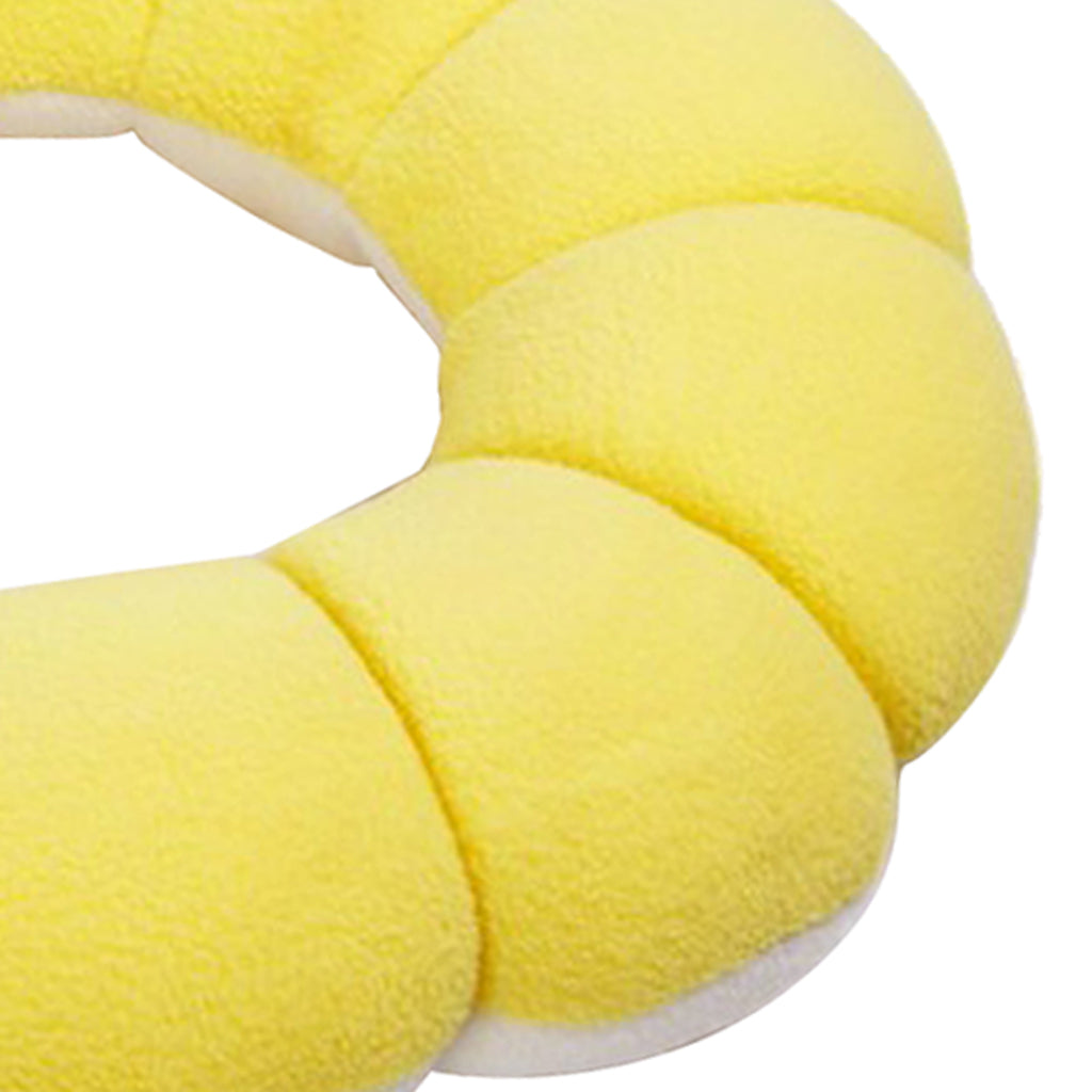 Creative Donuts Lovely Sun Flower Shaped Donut Ring Seat Cushion Yellow