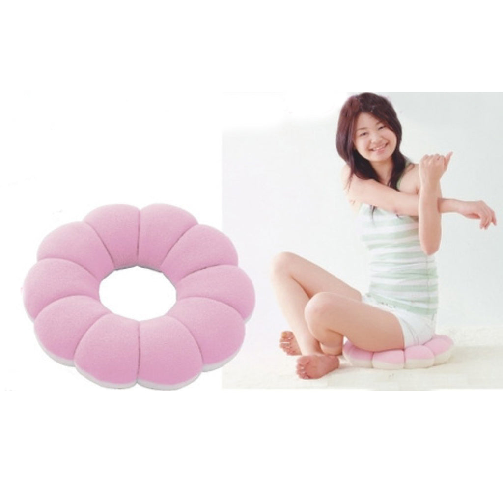 Creative Donuts Lovely Sun Flower Shaped Donut Ring Seat Cushion Yellow