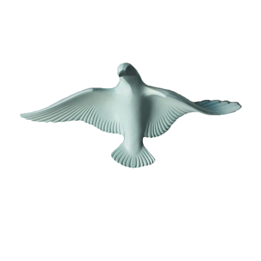 Resin 3D Handmade Flying Seagull Bird Crafts Wall Art Hanging Decor Green D