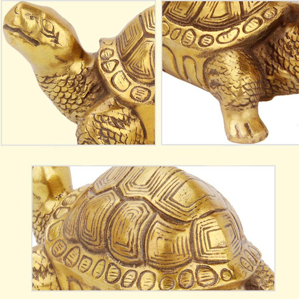 Traditional Chinese Feng Shui Lucky Money Blessed Mascot Figurines Turtle