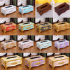 European Style Acrylic Tissue Box Luxurious Rose Napkin Cover  Golden White