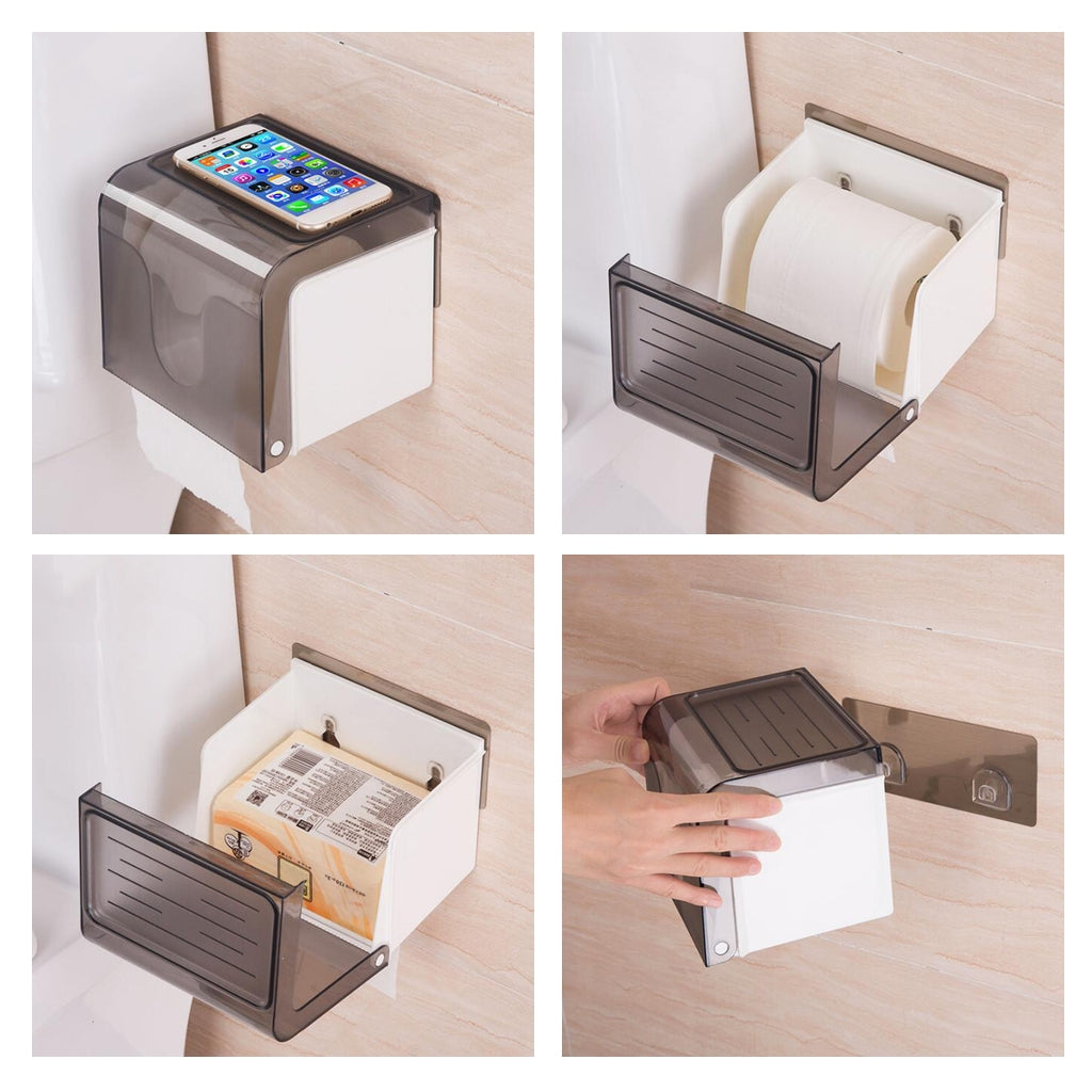 Wall Mounted Waterproof Paper Holder Bathroom Paper Roll Holder