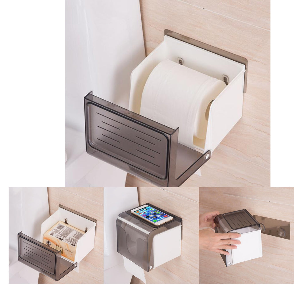 Wall Mounted Waterproof Paper Holder Bathroom Paper Roll Holder