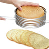 Stainless Steel Cake Mould Adjustable Slicer Layer Baking Cutter 9-12inch