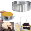 Stainless Steel Cake Mould Adjustable Slicer Layer Baking Cutter 9-12inch