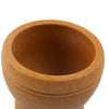 Manual Garlic Press Pepper Condiment Bowl Mortar Grinder Base Wooden A