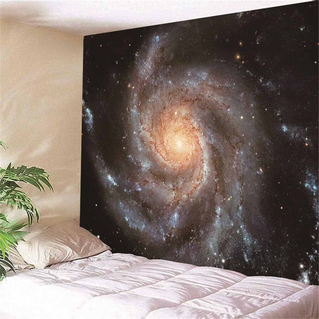 Universe Theme Waterproof Soft Wall Hanging Tapestry Home Decor #5