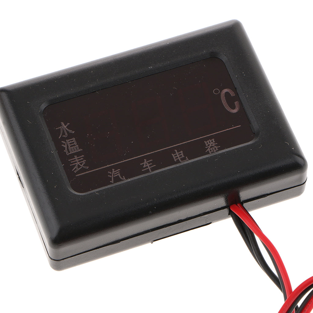 12V-24V Car LCD Digital Water Temp Temperature Gauge Meter with Sensor 21mm