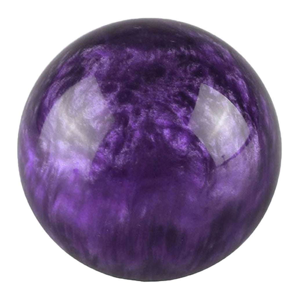 M12*1.25 Threaded 54mm Round Manual Gear shift Lever Shifter Knob Purple