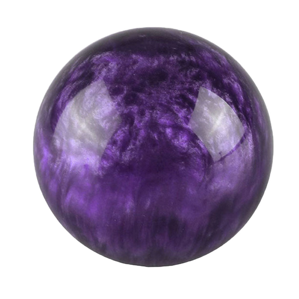 M12*1.25 Threaded 54mm Round Manual Gear shift Lever Shifter Knob Purple