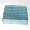 Multifunctional Wooden Storage Box Desktop 24 Grid Rack for Phone blue