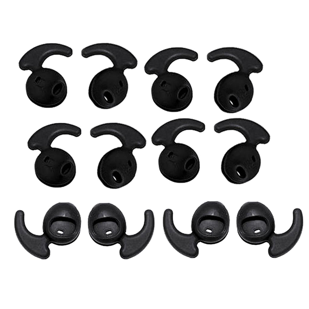 Silicone Gel Earbuds Eartips Caps for Samsung Galaxy S6 S7 Black