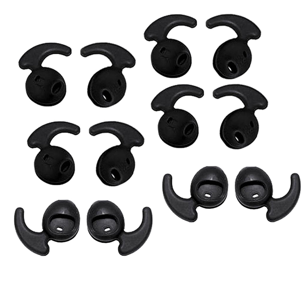 Silicone Gel Earbuds Eartips Caps for Samsung Galaxy S6 S7 Black