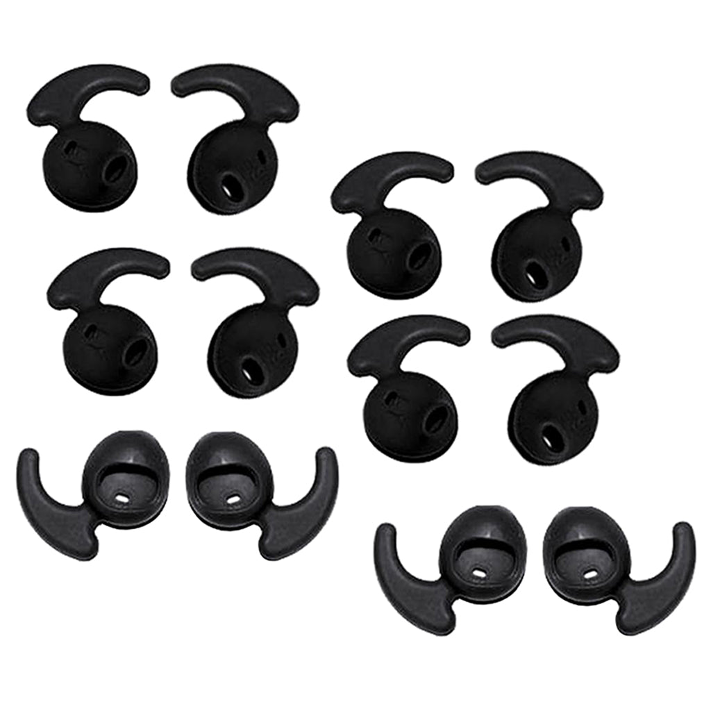 Silicone Gel Earbuds Eartips Caps for Samsung Galaxy S6 S7 Black