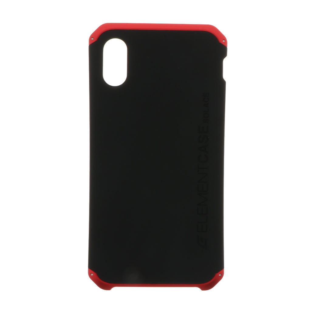 Shockproof Metal Bumper Case Cover for iPhone XS Black+Red