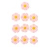 10pcs Cut Daisy Flower Charms for cell phone decorations, clothes pink