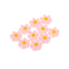 10pcs Cut Daisy Flower Charms for cell phone decorations, clothes pink