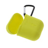 Music Model Silicone Protective Case with Keychain for Apple AirPods Yellow