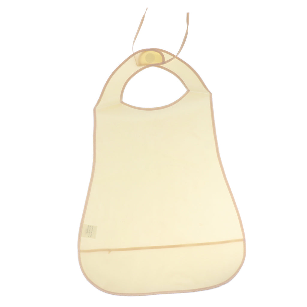 Meals Clothing Protector Bib Disability Aid Apron For Women Men Beige