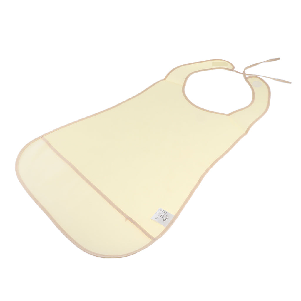 Meals Clothing Protector Bib Disability Aid Apron For Women Men Beige