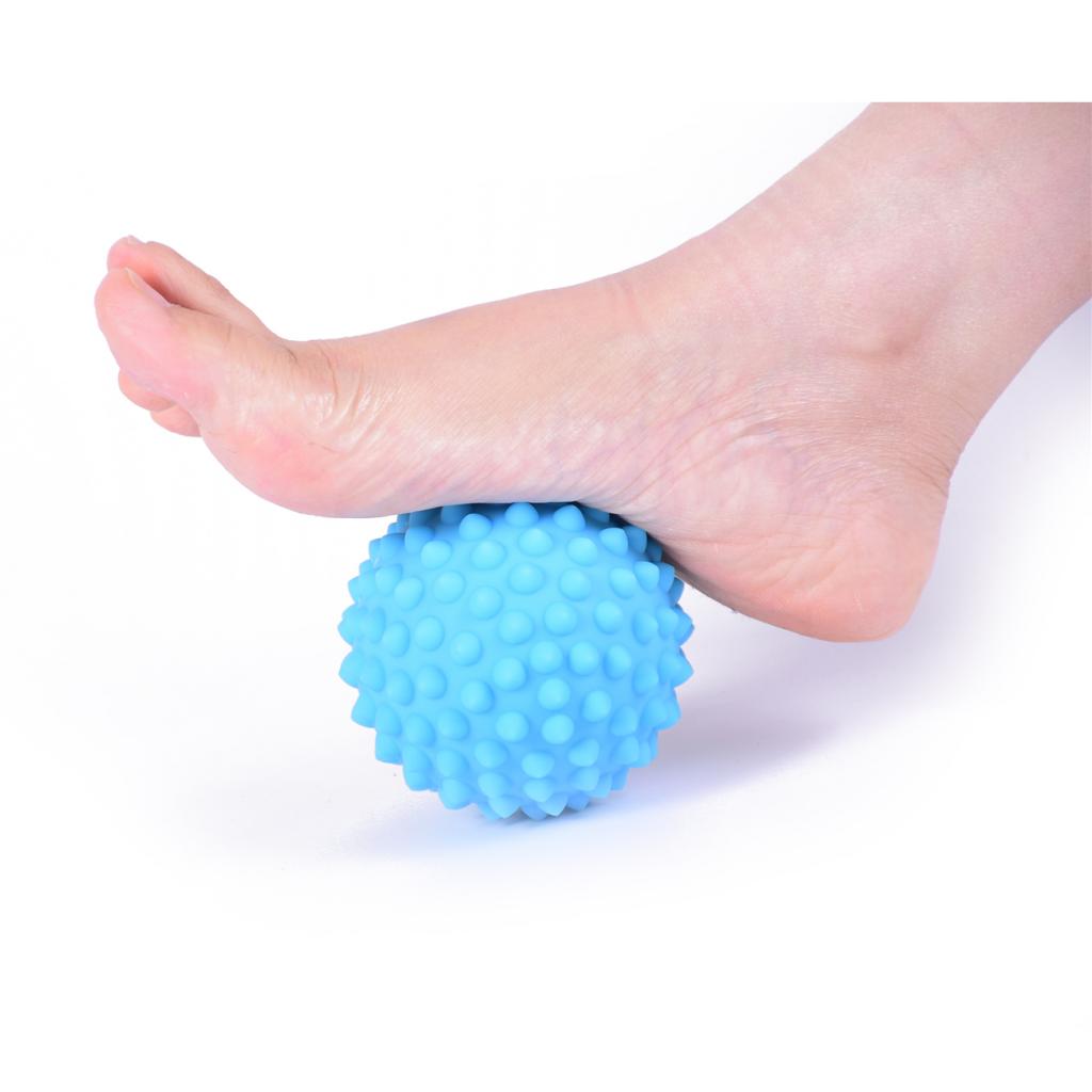 Hard Trigger Point Deep Tissue Spiky Massage Roller Ball with a Bag Blue